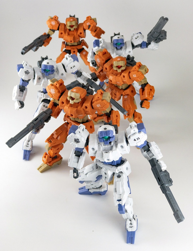万代拼装模型《30MINUTES MISSIONS》eEXM-21 拉比欧 白色&橙色