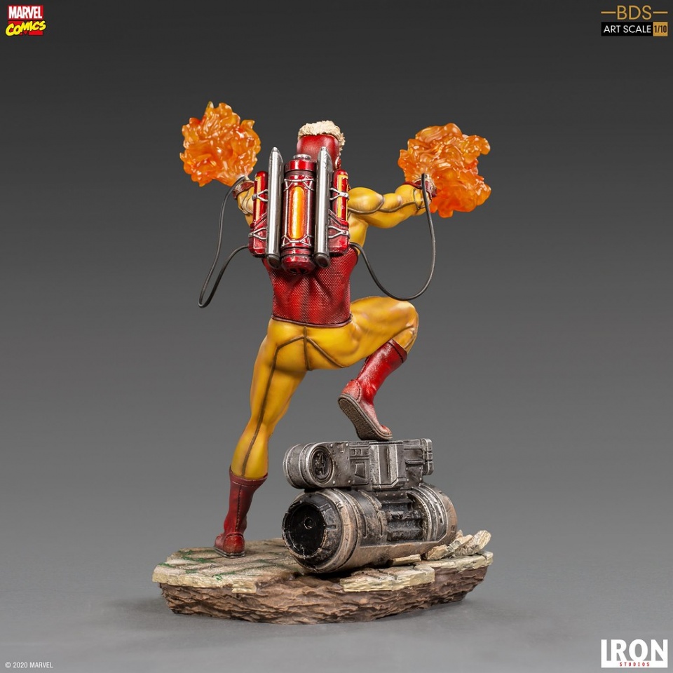 Iron Studios：Battle Diorama系列1/10比例 火人Pyro 雕像手办