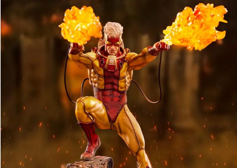 Iron Studios：Battle Diorama系列1/10比例 火人Pyro 雕像手办