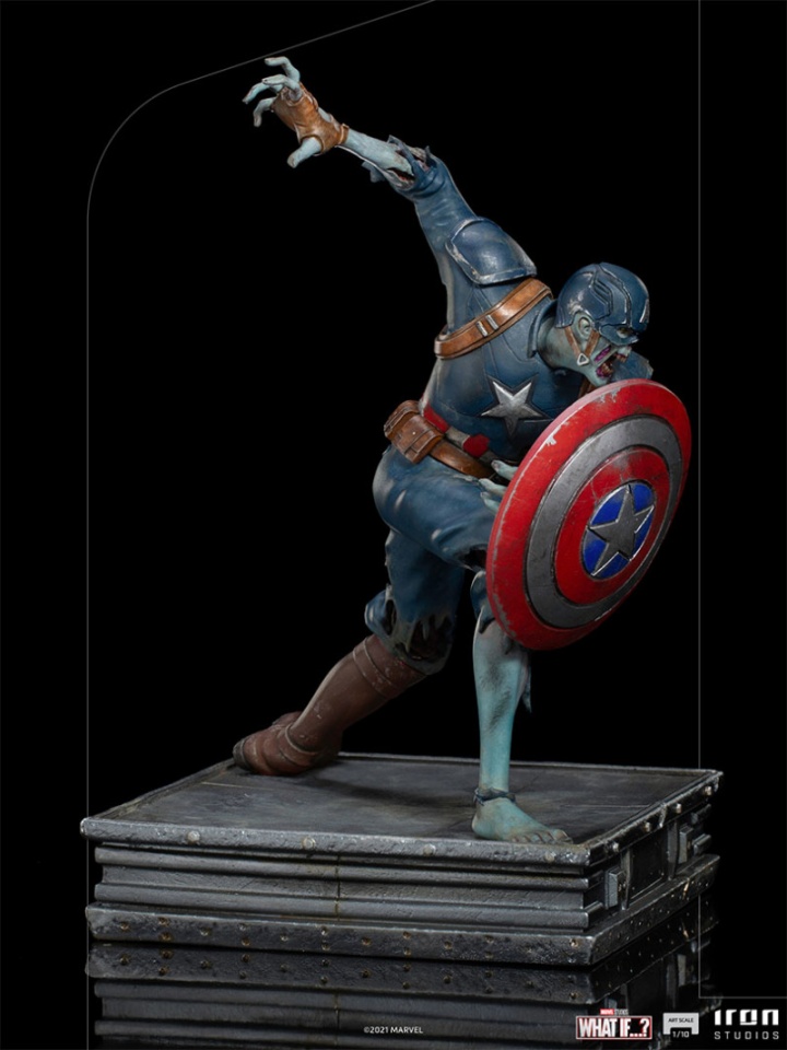 Iron Studios《假如…？》殭尸美国队长 1/10 比例全身雕像